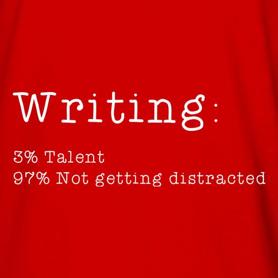 Writing : 3 Percent Talent t shirt