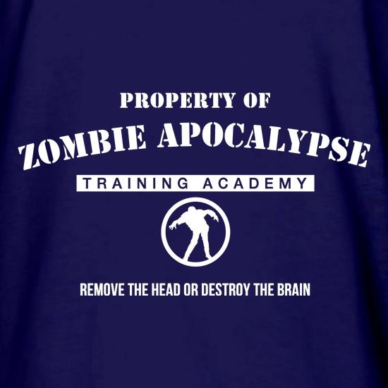 zombie apocalypse training academy t shirt