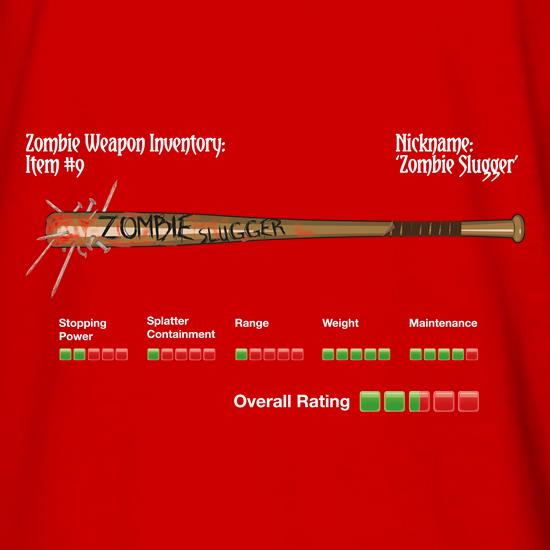 Zombie Slugger t shirt