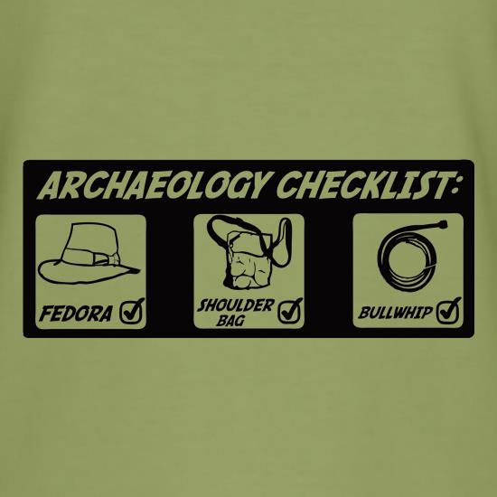 Archeology Checklist t shirt