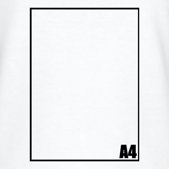 A4 Paper t shirt