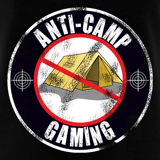 Anti Camping Gaming t shirt