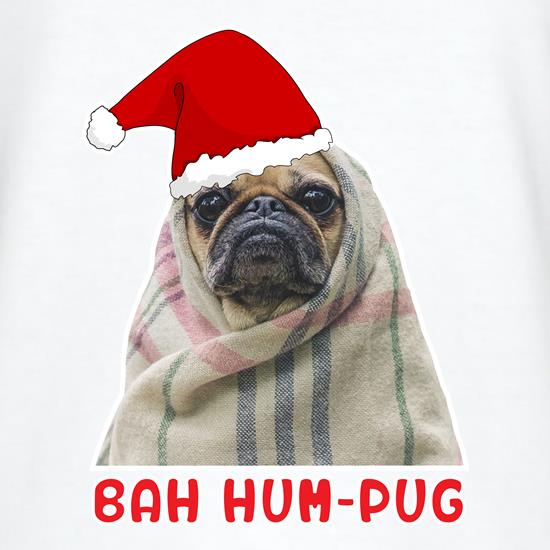 Bah Hum Pug t shirt