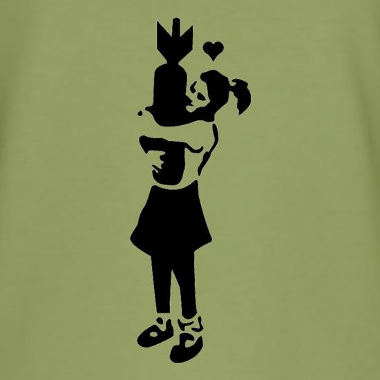Banksy Girl With Bomb t shirt