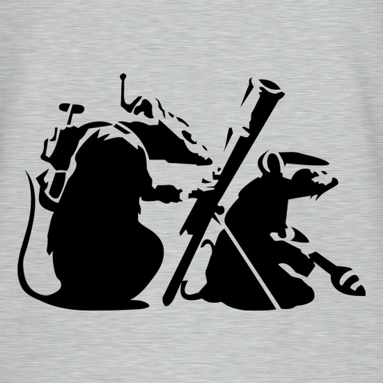 Banksy - guerilla rats t shirt