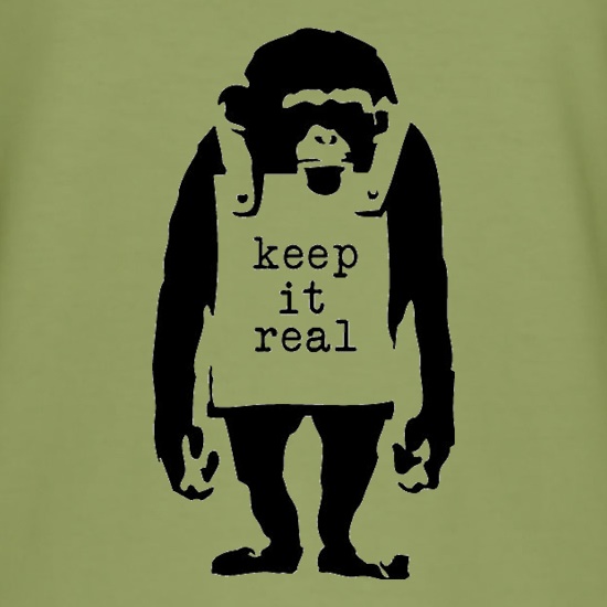 Banksy Keep It Real t shirt