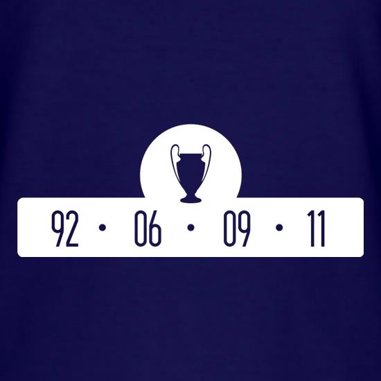 Barcelona European Champions t shirt