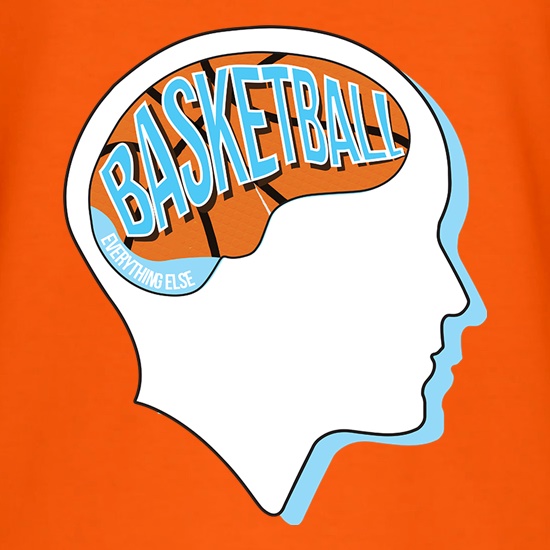 Basketball On The Brain t shirt