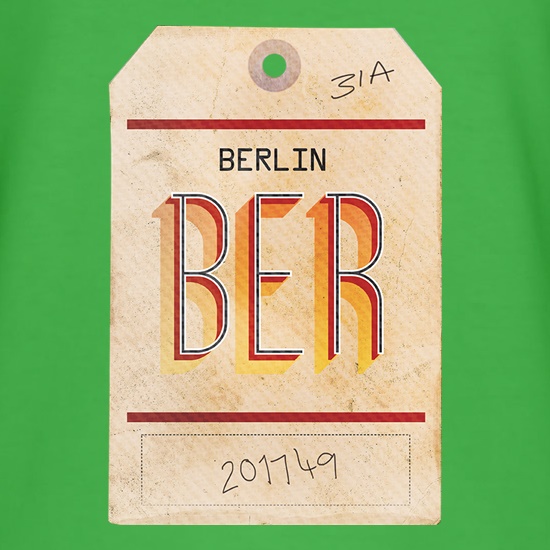 Berlin Luggage Tag t shirt