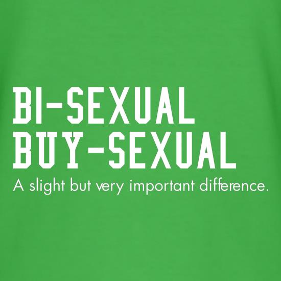 bisexual buysexual a slight but very important difference t shirt
