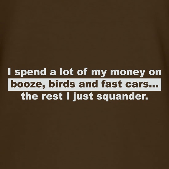 Booze Birds And Fast Cars t shirt