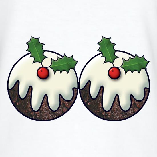 Christmas Pudding Boobs t shirt