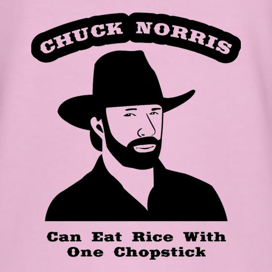 Chuck Norris Can Eat Rice With One Chopstick t shirt