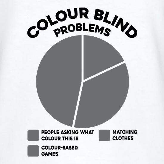 Colour Blind Problems t shirt