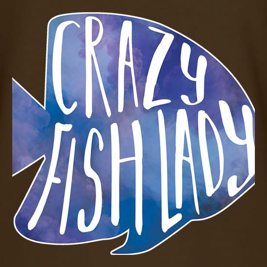 Crazy Fish Lady t shirt