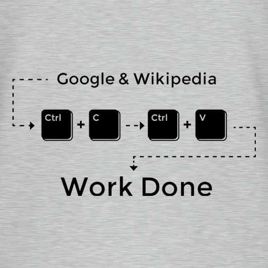 Ctrl C And Ctrl V Equals Work Done t shirt