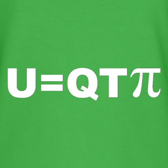 U=QT(pi) t shirt