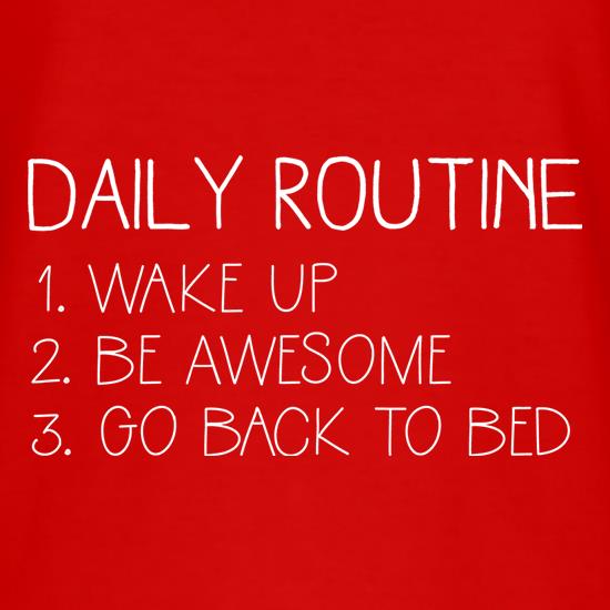 Daily Routine t shirt