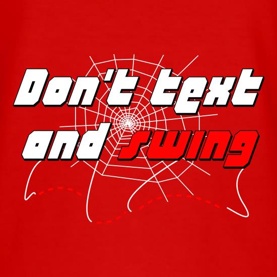 Don't Text and Swing t shirt