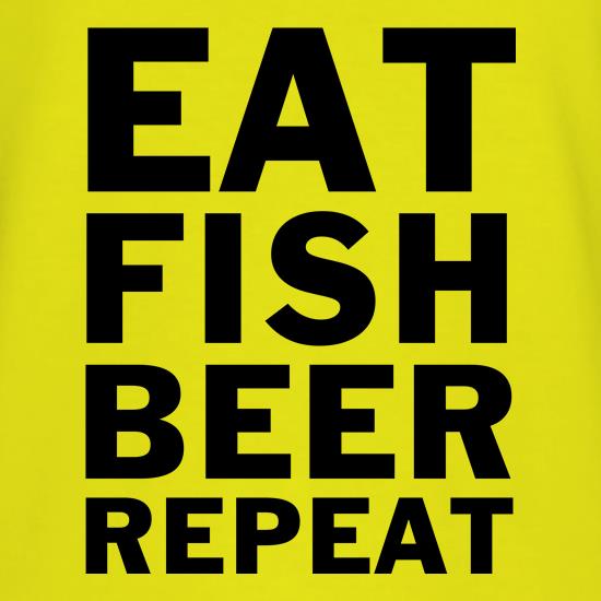 Eat Fish Beer Repeat t shirt