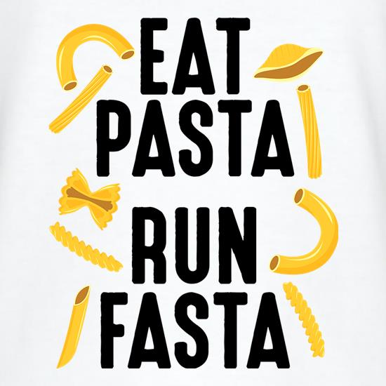 Eat Pasta, Run Fasta t shirt