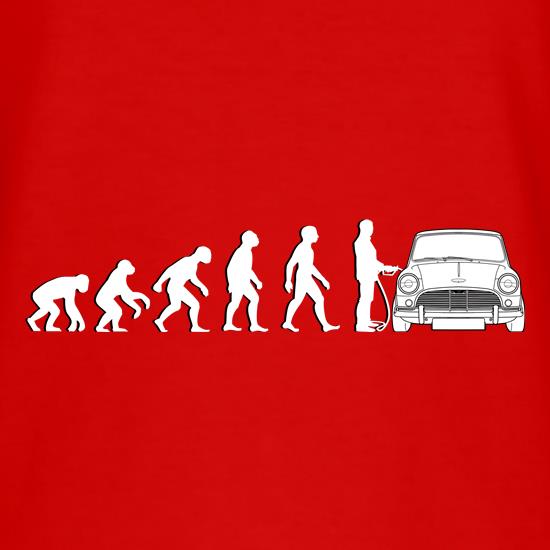 Evolution Of Man Austin Cooper Driver t shirt