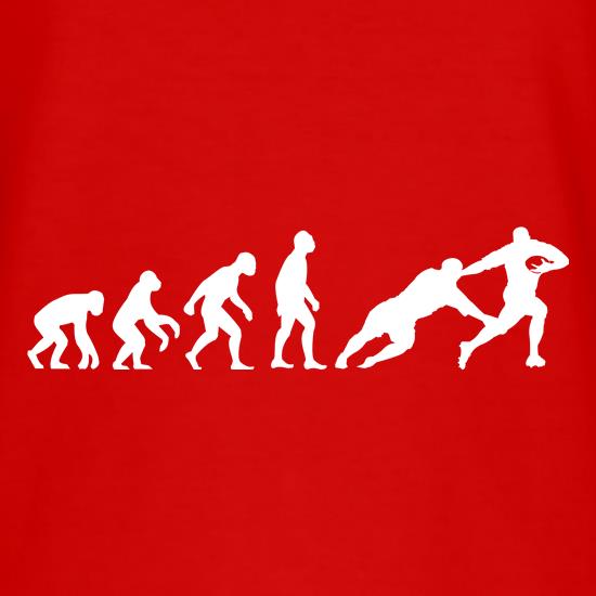 Evolution of Man Rugby t shirt
