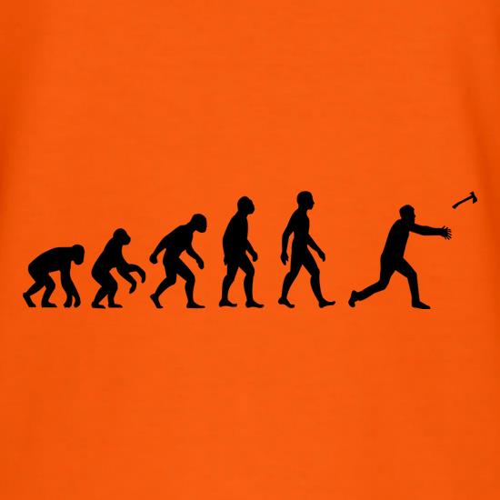 Evolution Of Man Throwing Axe t shirt