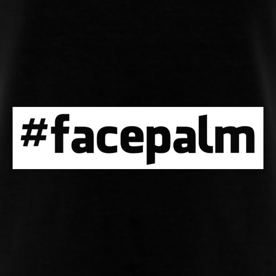 Face Palm t shirt