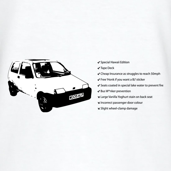 Fiat Inbetweeners t shirt