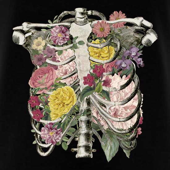 Floral Skeleton t shirt