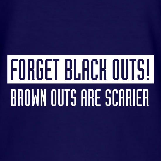 Forget Black Outs! Brown Outs Are Scarier t shirt