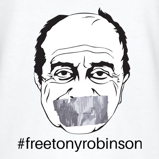 Free Tony Robinson t shirt
