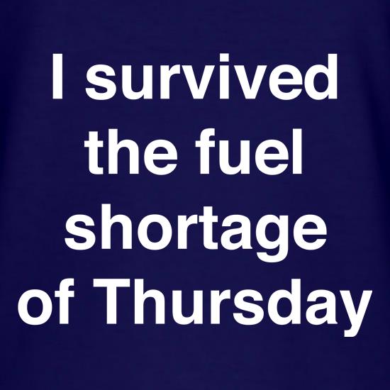Fuel Shortage t shirt