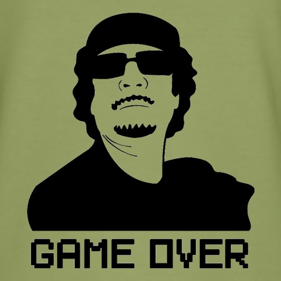 Game Over Gaddafi t shirt