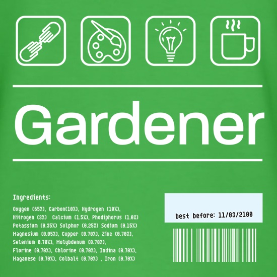 Gardener Ingredients t shirt