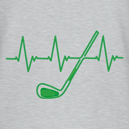 Golf Heartbeat t shirt