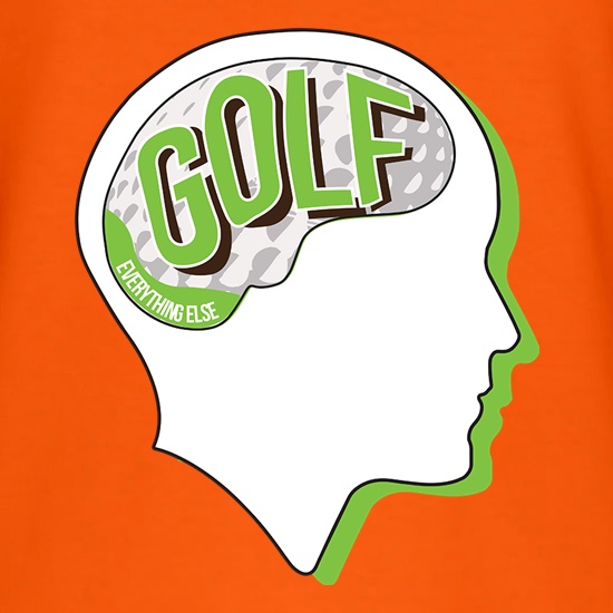 Golf On The Brain t shirt