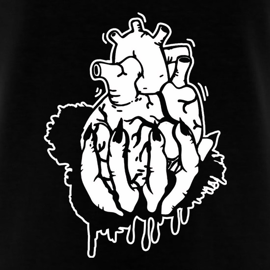 Hand Heart Burst Top t shirt