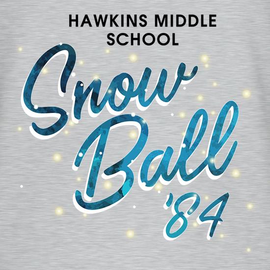 Hawkins Middle School Snow Ball '84 t shirt