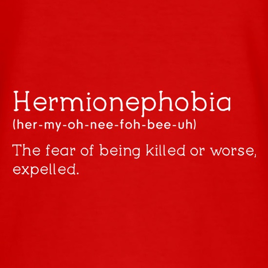 Hermionephobia t shirt
