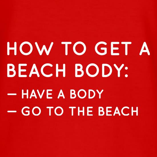 How to get a beach body t shirt