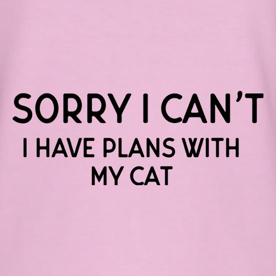 I Have Plans With My Cat t shirt