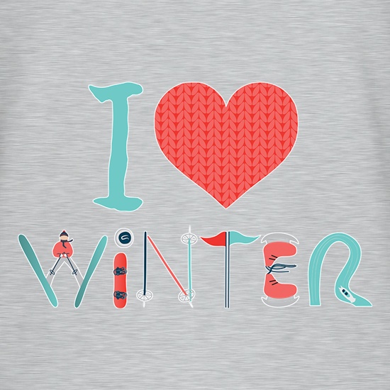 I Love Winter t shirt