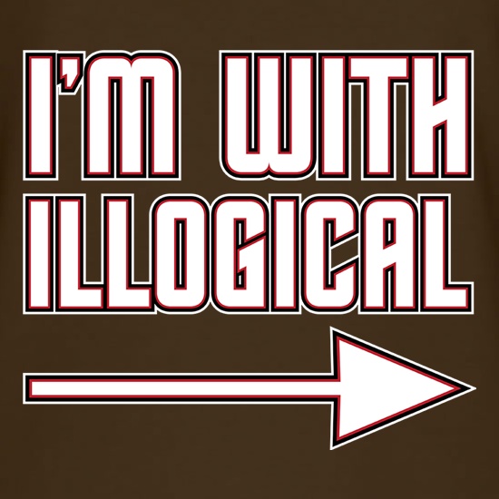 I'm With Illogical t shirt