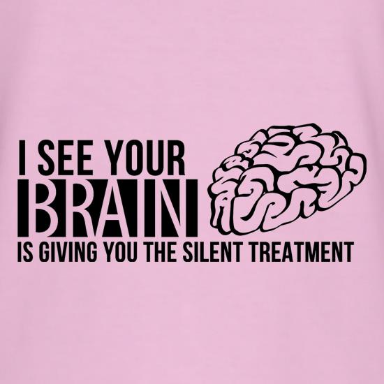 I see your brain is giving you the silent treatment t shirt