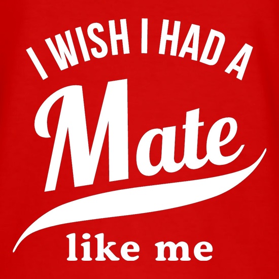 I Wish I Has A Mate Like Me t shirt