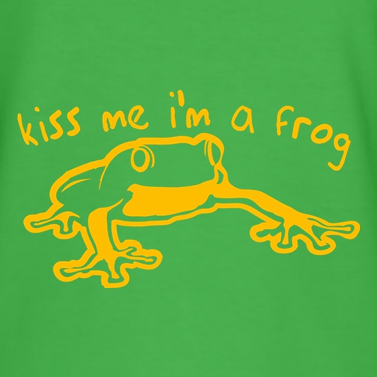 Kiss me i'm a frog t shirt