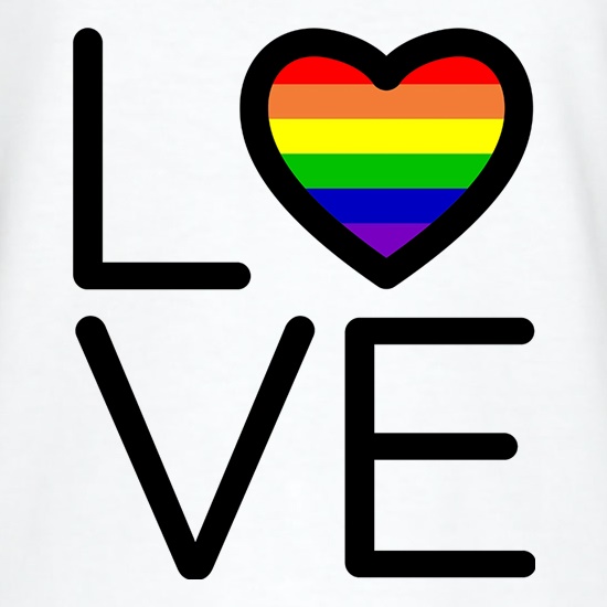 Love Pride Flag t shirt