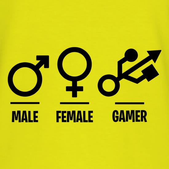 Male/Female/Gamer t shirt
